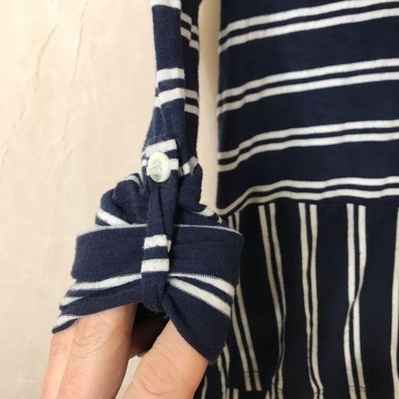 Splendid Navy Blue XS French Stripe Banded Hem Top - Picture 12 of 13